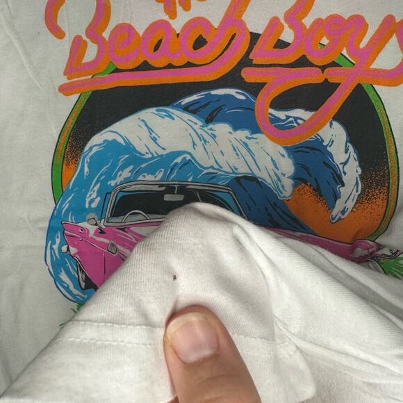 Daydreamer Beach Boys Surf USA Boyfriend Tee Vintage White size Extra Small - Picture 7 of 8